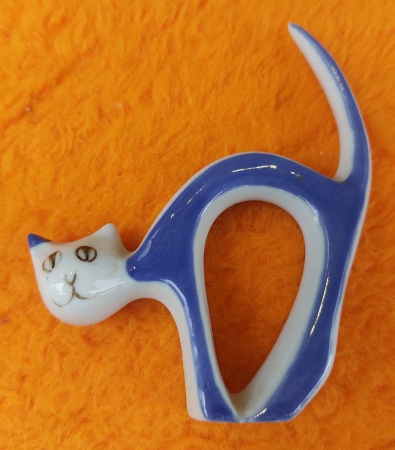 Royal Dux Chat Bohème Années 50 Cat