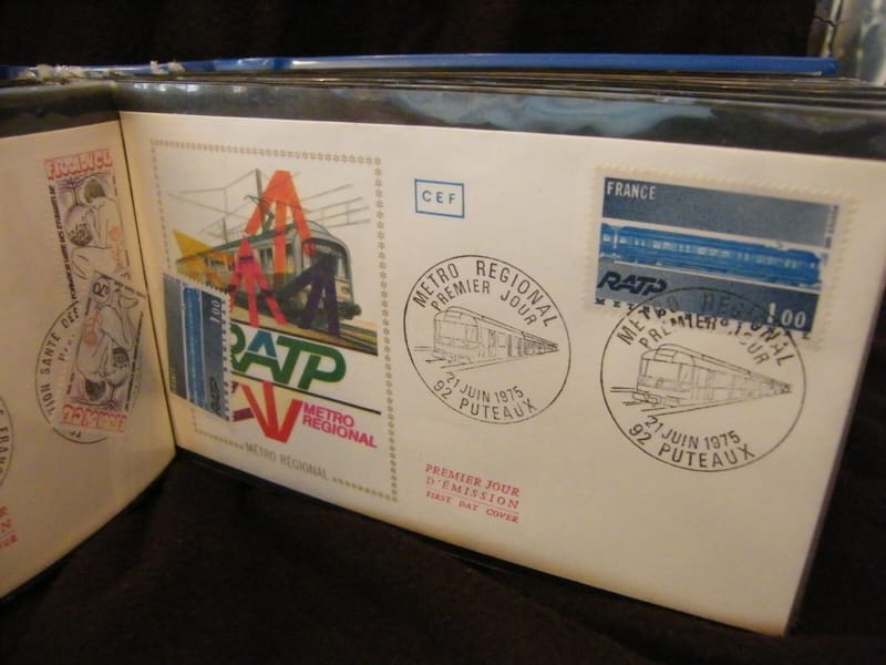 "Enveloppe 1er jour RATP Métro Régional 1975 + 1 Timbre non oblitéré"