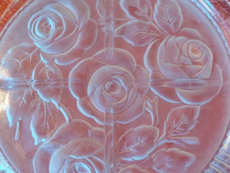 Dessous Bouteille Verre Roses Hoffmann — vue 3