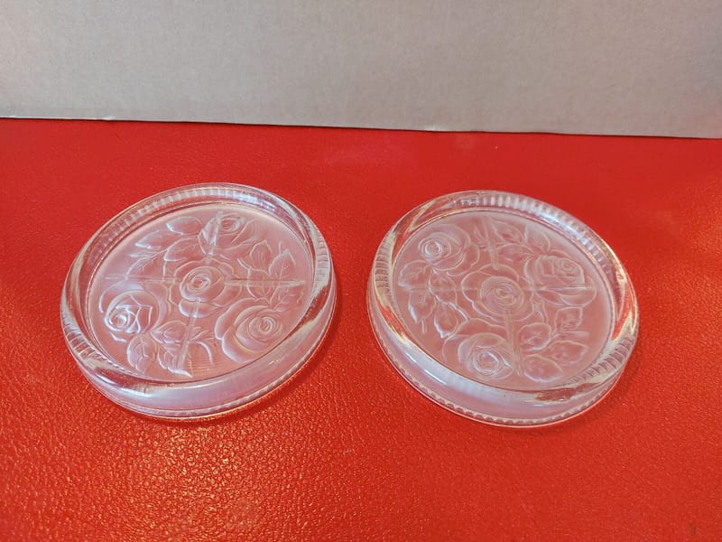 Dessous Bouteille Verre Roses Hoffmann