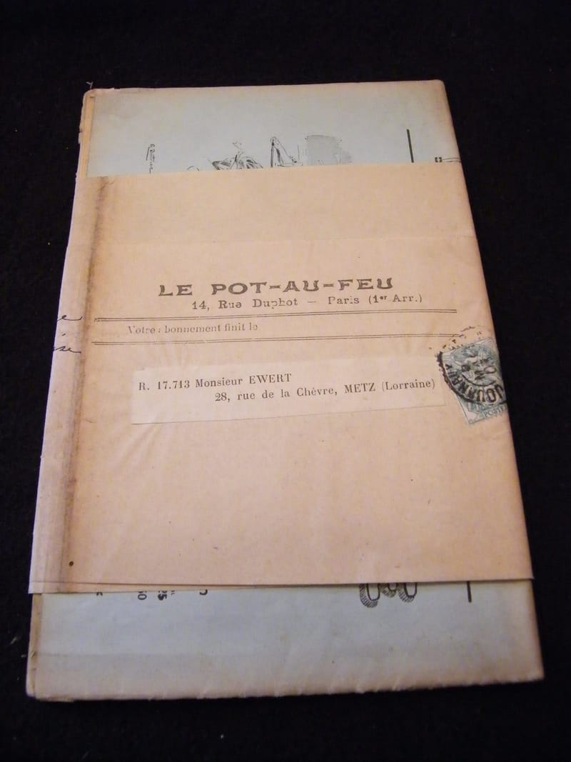 Recettes Le pot au feu 2 mai 1903 Rivista di Cucina Non ouvert