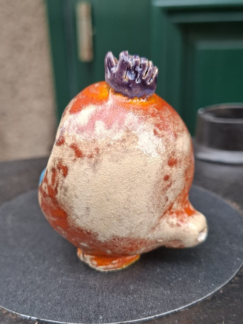 Oiseau Siffleur Appeau Céramique signé — vue 2