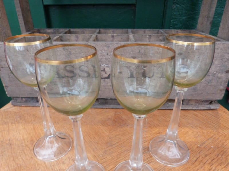 Roemer Verres Vin Blanc Cristal Anciens — vue 2