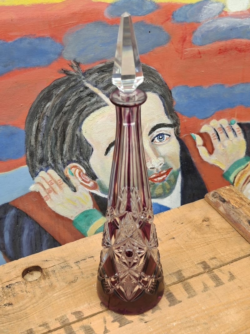 Baccarat Lagny Bogota Carafe Cristal Améthyste