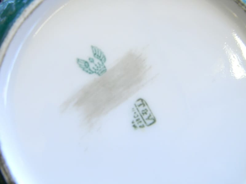 Art Nouveau Porcelaine Limoges Tressemann & Vogt  Vase Plat — vue 5