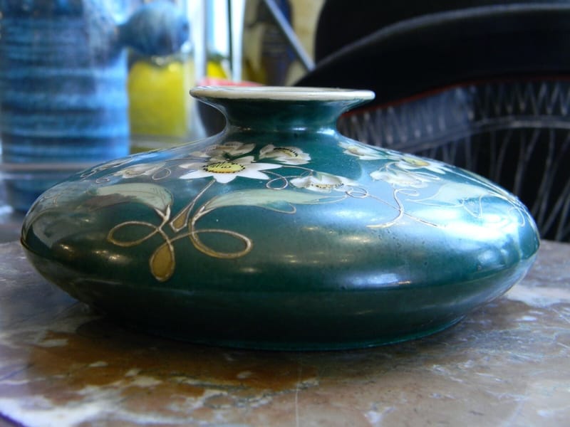 Art Nouveau Porcelaine Limoges Tressemann & Vogt  Vase Plat — vue 4