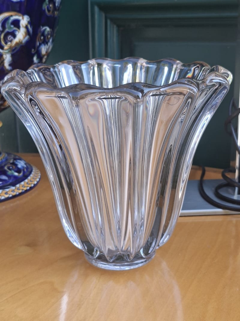 Pierre d'Avesn Vase Verre années 50 France