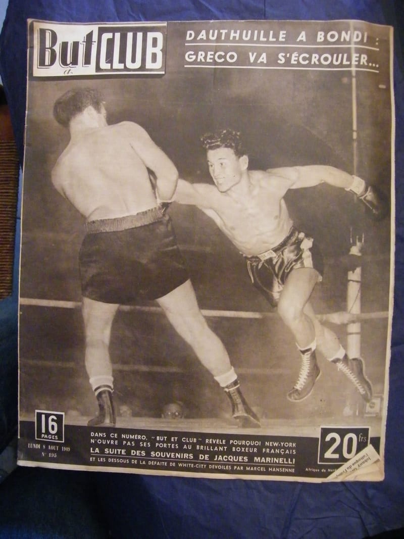 "But et Club Boxe Dauthuille Graco N°195 Août 1949"
