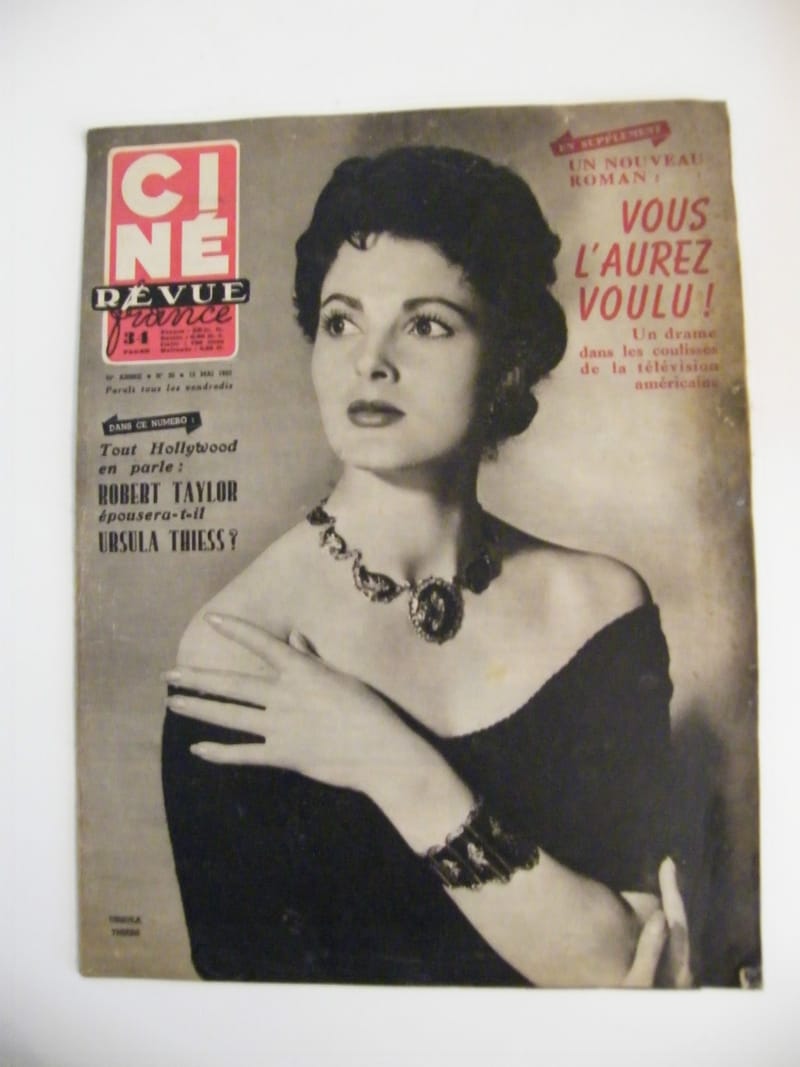 "Ciné Revue France N°2 Mai 1953 Robert Taylor Ursula Thiess"