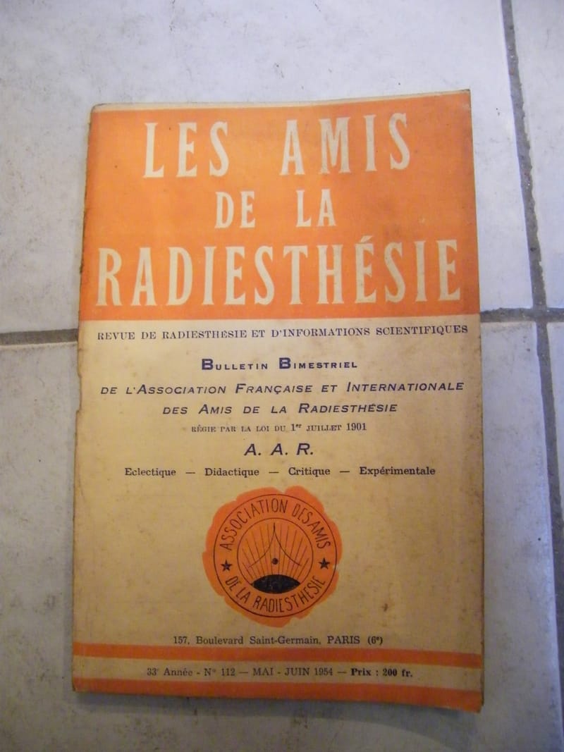 Les Amis de la Radiesthésie N°112 Mai Juin 1954