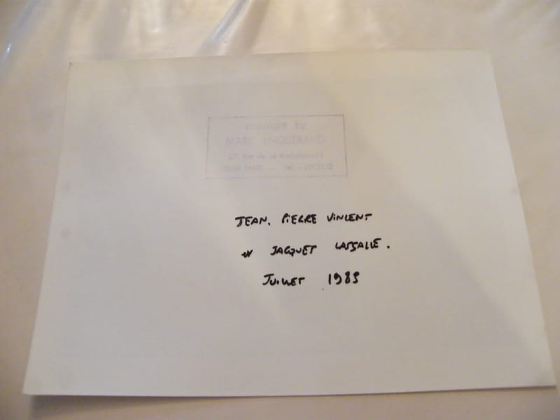 "Photographie Jean Pierre Vincent & Jacquet Lassalle 1983 par Enguerand" — vue 2