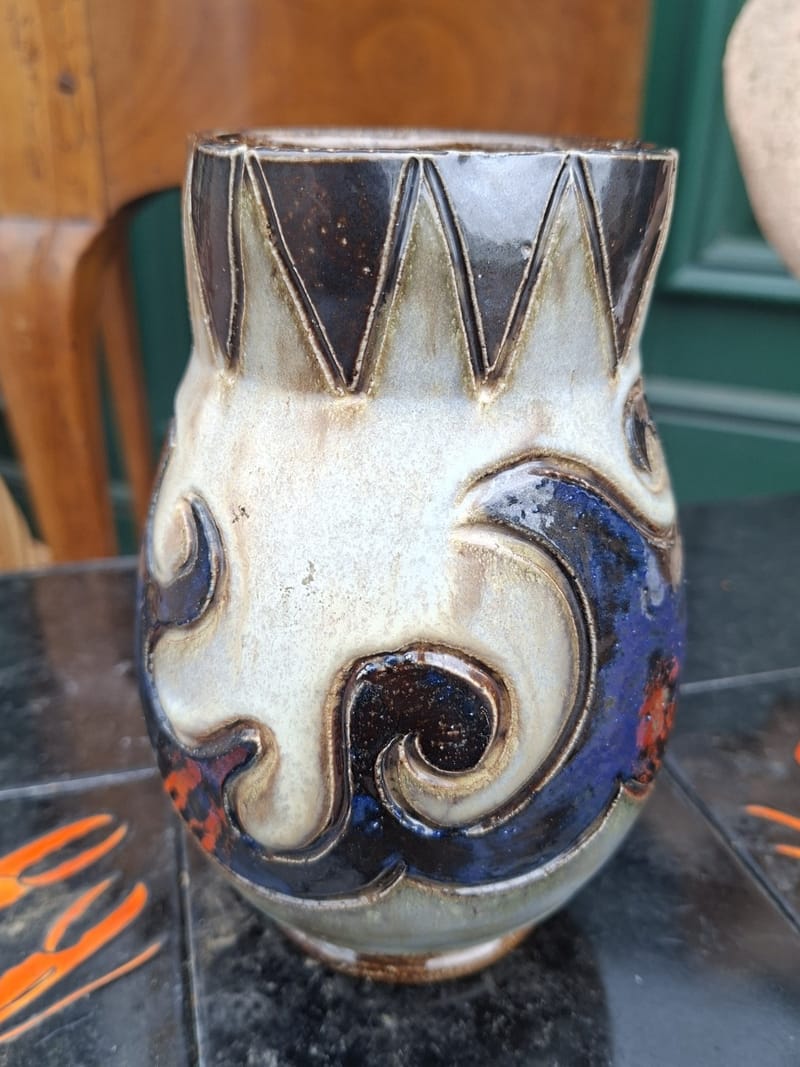Guérin Bouffioulx Vase Céramique Vagues — vue 2