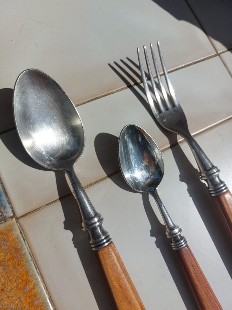 Couverts Argent Plaqué Bois Sté SADC Silver Silber — vue 3