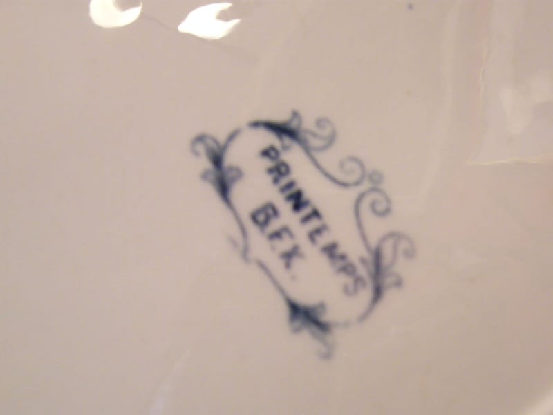 Boch Frères Kéramis Plat Ovale Modèle Printemps BFK — vue 2