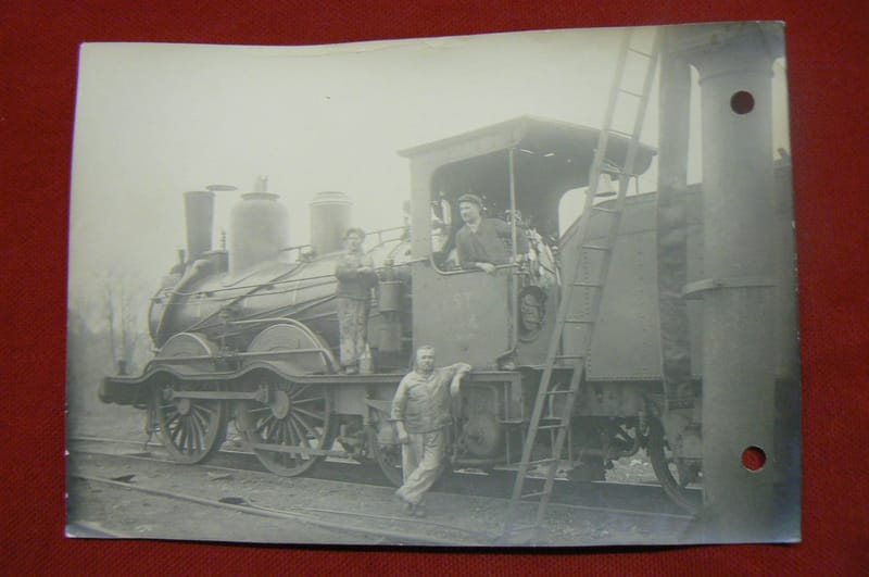 "Photographie Locomotive Vapeur Machine 474 Série 4"