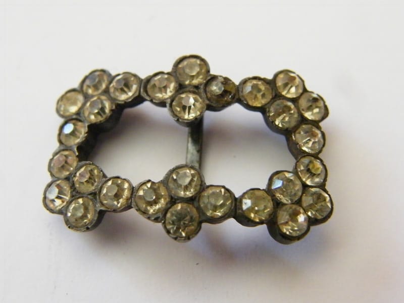 Argent Massif Boucle Ceinture Strasses Silver Silber