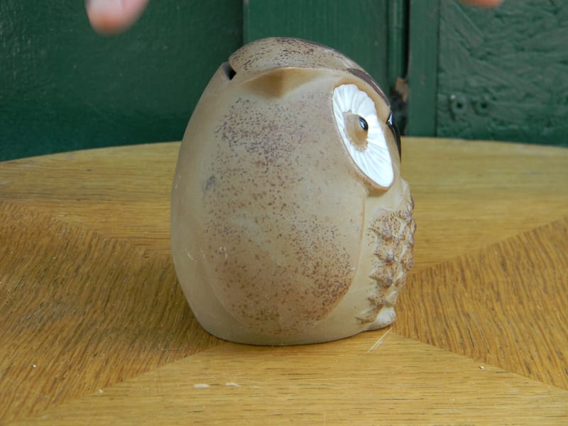 Tirelire Chouette Hibou en céramique — vue 2