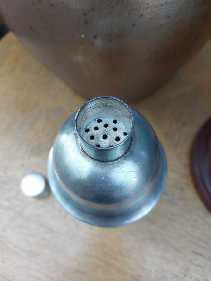Shaker Cocktail Argent Plaqué Silver Silber — vue 3