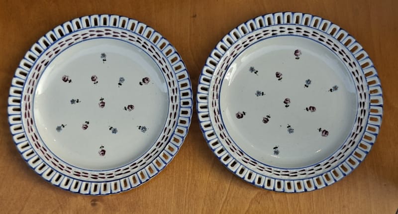 Jos Conrad Bitschwiller Assiettes Ajourées Lunéville 1897 1938