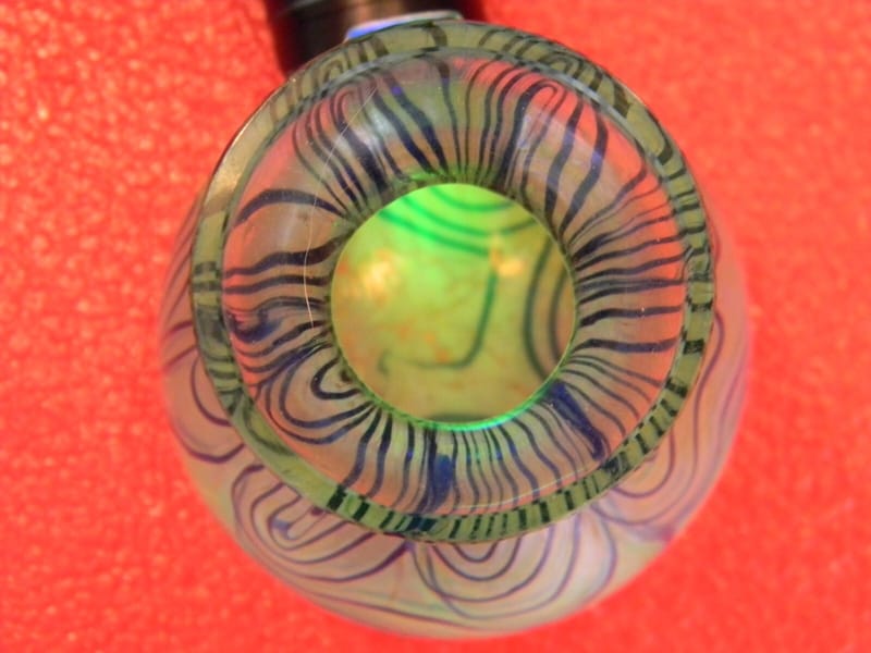 Ouraline Fritz Heckert Vase Verre  Circa 1902 uranglass Art Nouveau — vue 4
