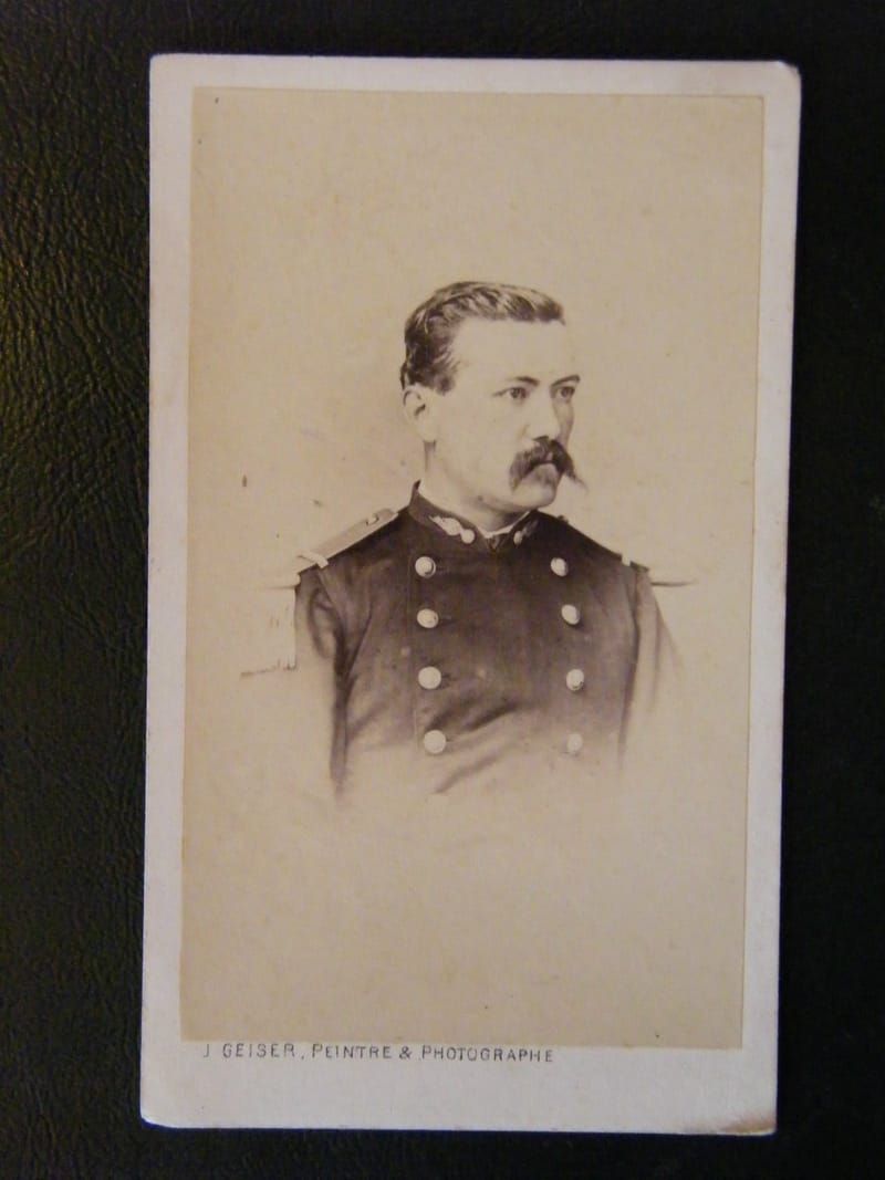 "Photographie Militaire 14 Juin 1872 Signée Photo J Geiser Alger"