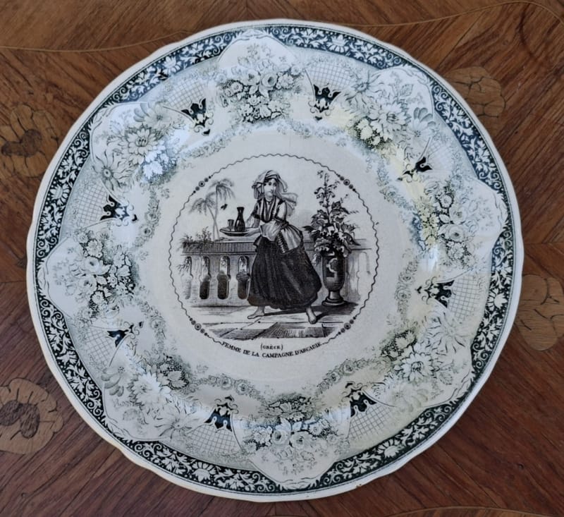 Assiette Vignette Vieillard Bordeaux Johnston Femme Arcadie