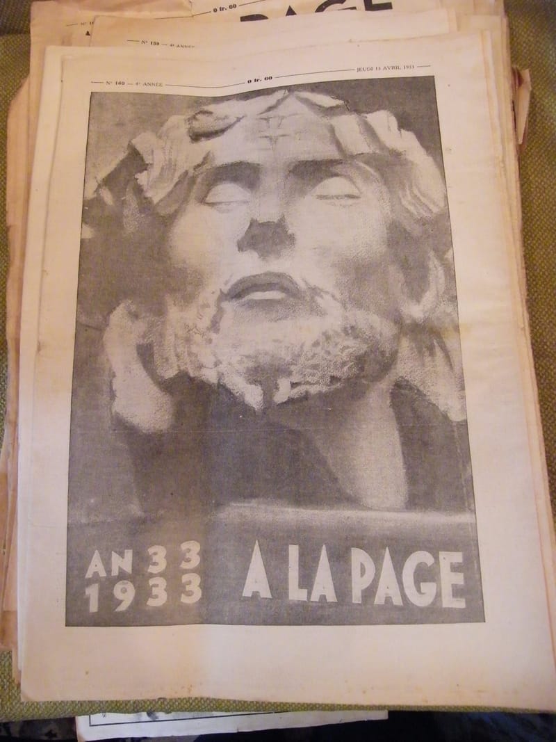 "A la page N°162 Avril 1933 An 33 1933"