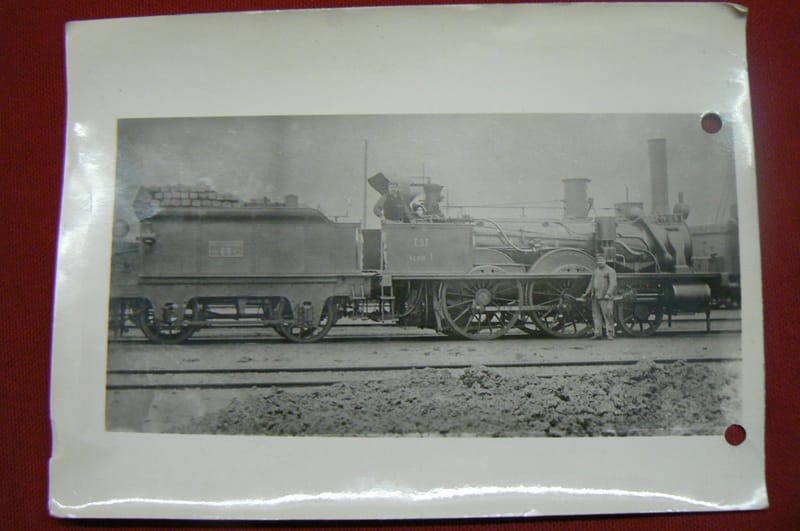 "Photographie Locomotive Vapeur La Ville de Toul Série 1 Démolie en 1902"
