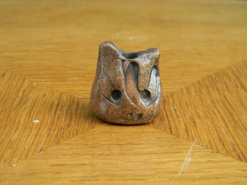 Hibou Chouette en Terre cuite vernissée 2,8 cm