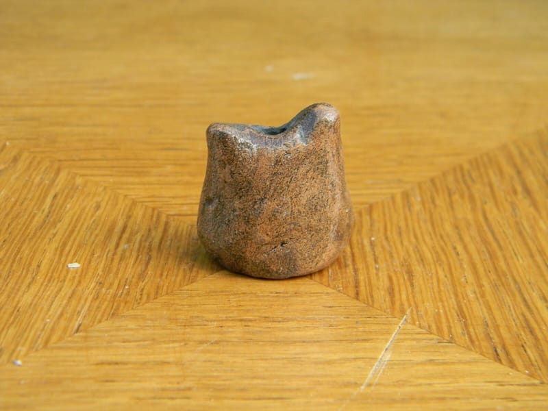 Hibou Chouette en Terre cuite vernissée 2,8 cm — vue 3