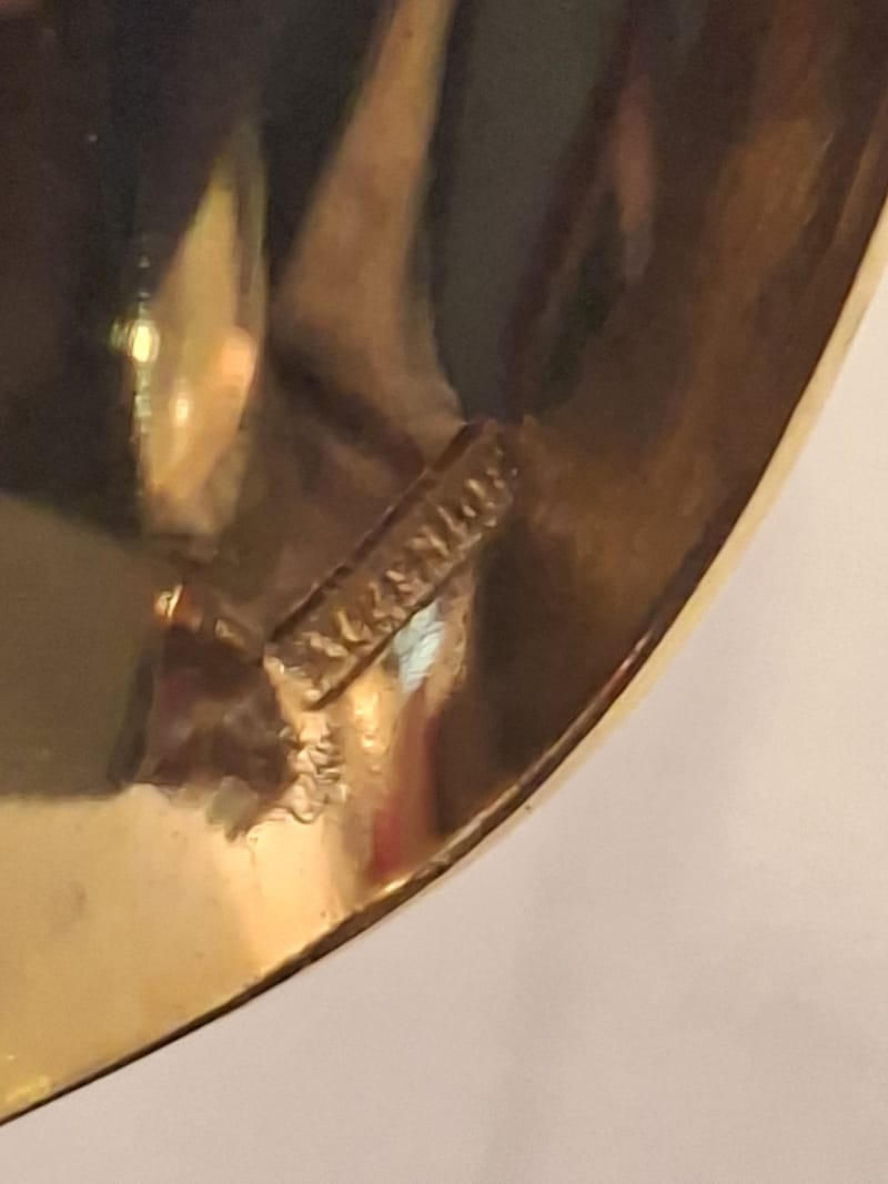 Christofle Pompadour Cuillère Moka Argent Doré Silver Silber Alfénide — vue 4