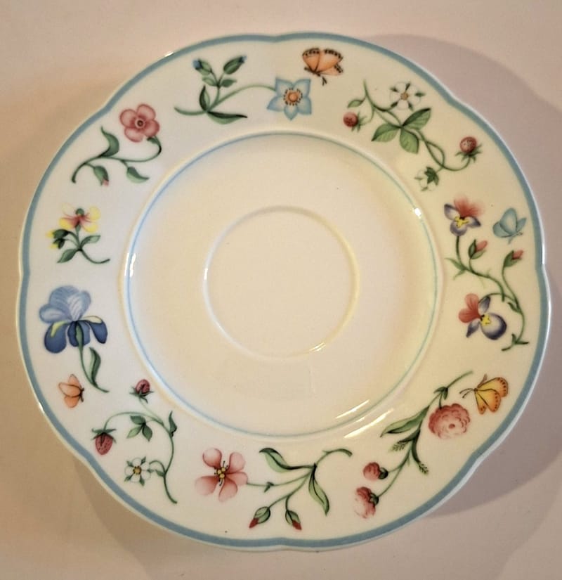 Villeroy Boch Mariposa Soucoupe Tasse Bone China Mariposa Germany 15 cm