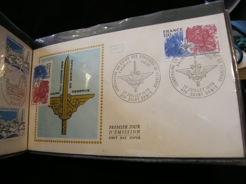 Enveloppe 1er jour Centenaire officiers de réserve 1976 + 1 Timbre non oblitéré