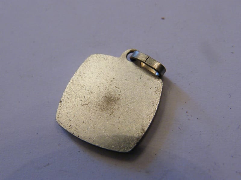 Argent Massif Pendentif Médaillon Signe Zodiaque Taureau Silver Silber — vue 2