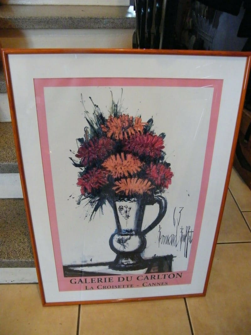 Bernard Buffet Affiche Originale Galerie du Carlton La croisette Cannes"