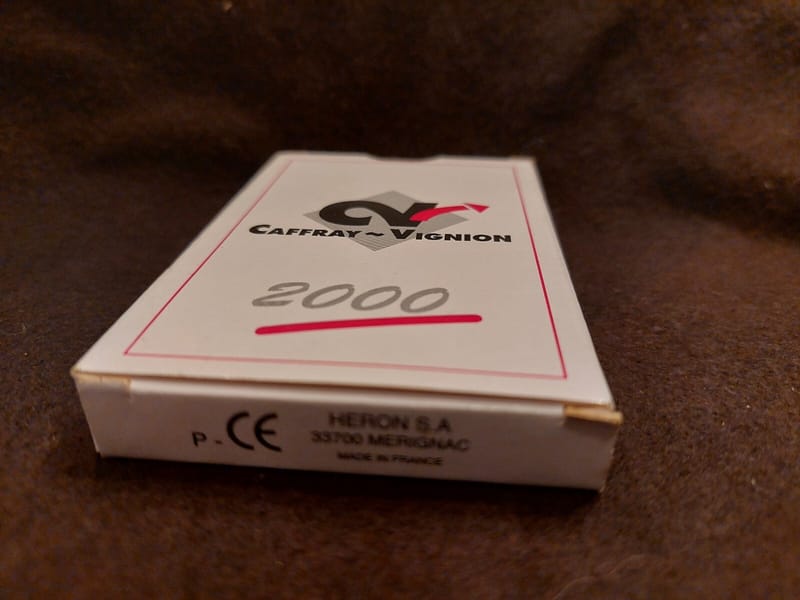 Cartes Héron Caffray Vignion 2000 sous blister — vue 3