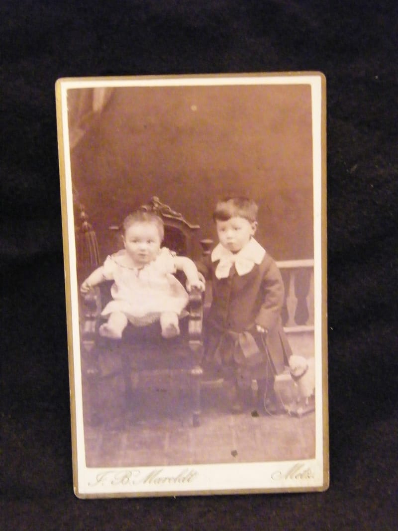 "Photographie CDV Enfants Jouet JB Maroldt Metz  XIX ème Siècle"