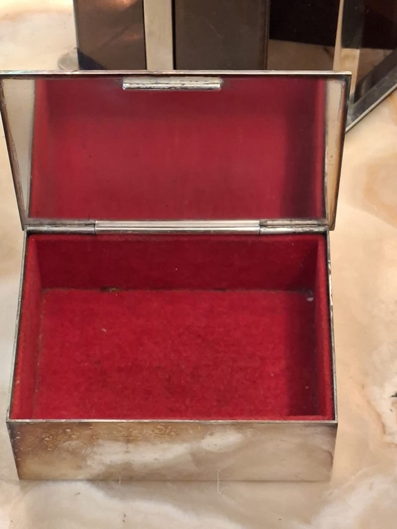 Boite Bijoux Argent Plaqué Le Colin Maillard Wicker Silver Silber — vue 7