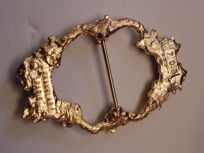 Franklab Boucle Ceinture Métal Doré Pierres  706 — vue 2