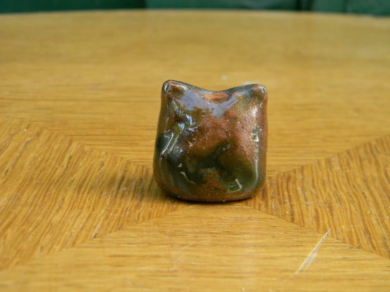 Hibou Chouette en Terre cuite vernissée 3 cm — vue 3