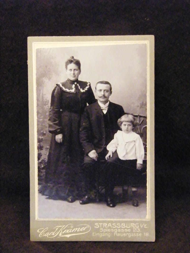 "Photographie CDV Famille Carl Kramer Strasbourg XIX ème Siècle"