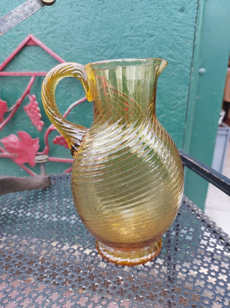 Georges Sand Verre Cruche Pichet  XIX ème siècle