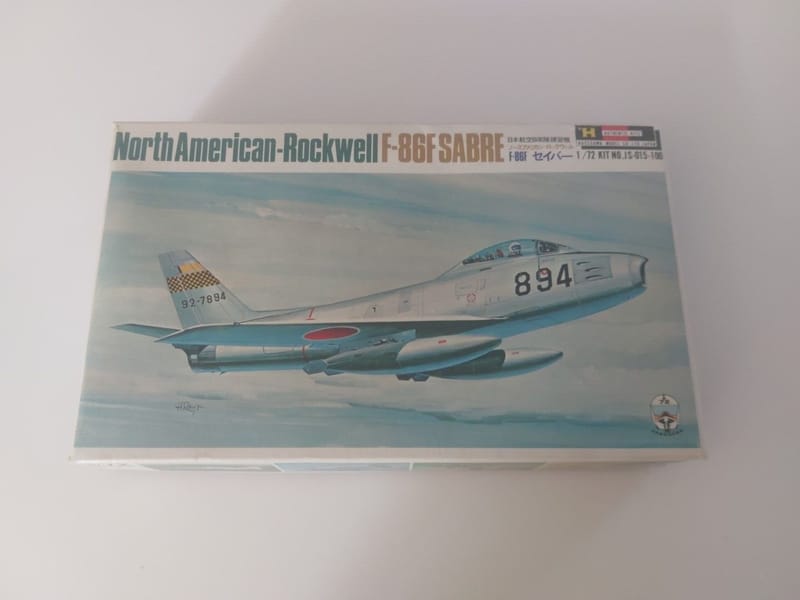 Hasegawa maquette Avion F 86F Sabre North America Rockwell 1:72