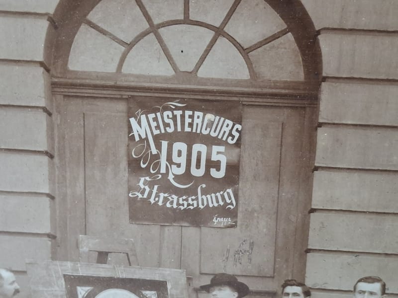 Strasbourg 1905 Ecole Beaux Arts Alsace Lorraine Elsass Lothringen Photographie — vue 3