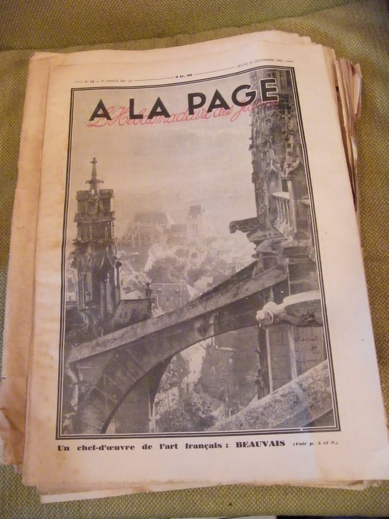 "A la page N°92 Décembre 1931 Chef d'oeuvre art Français Beauvais"