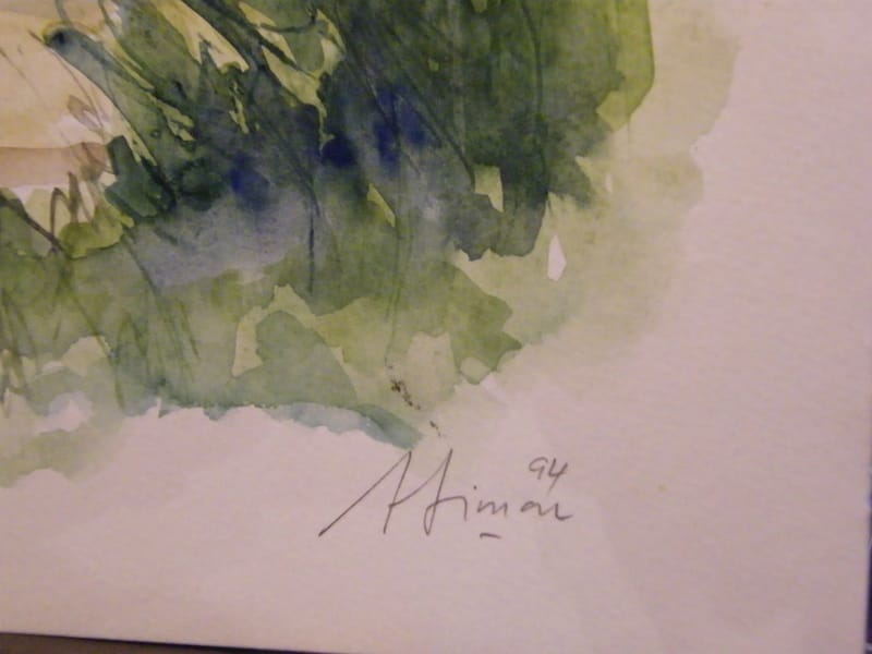 Montigny les Metz Moselle André Simon 1926-2014 1994 Artiste Lorrain Aquarelle — vue 3