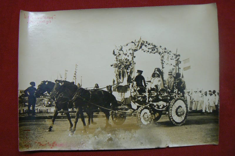 "Photographie La Fête des Drapeaux Dakar Août 1913 Armée Militaire"
