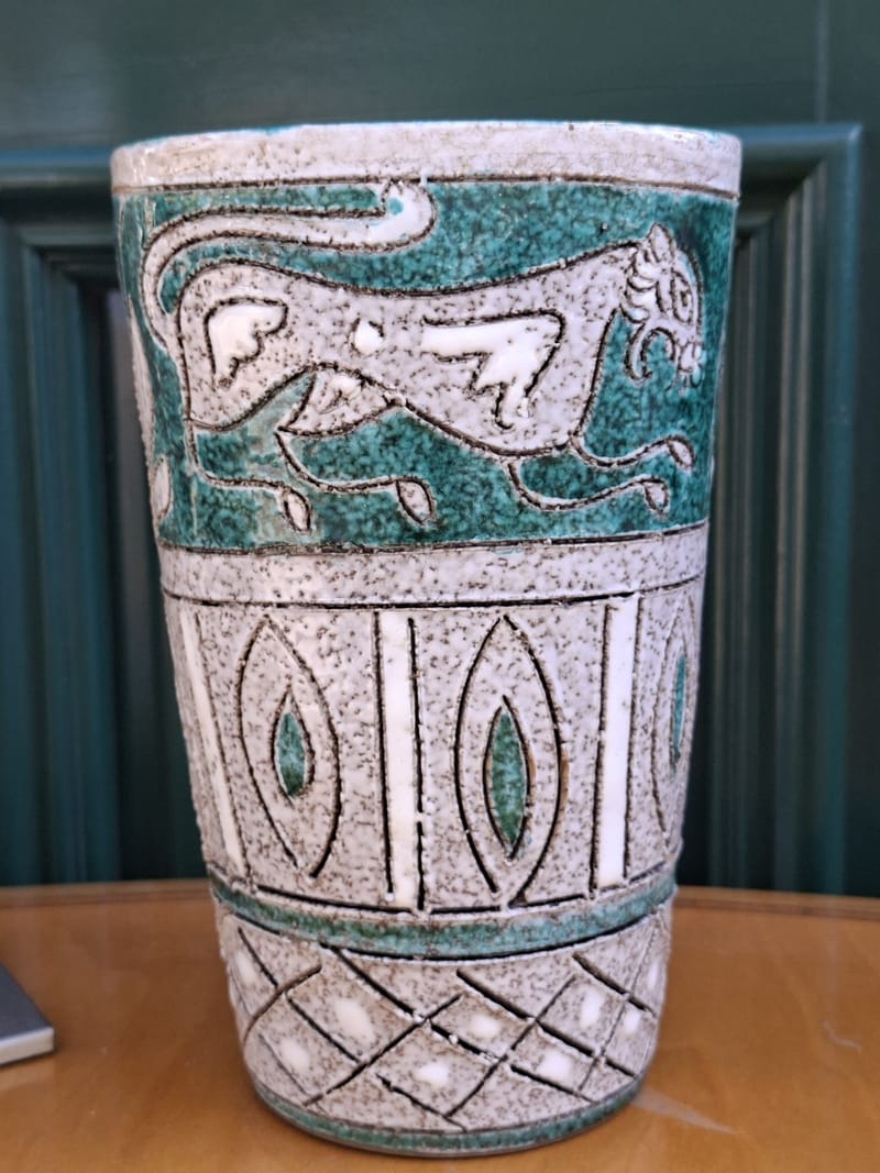 Fratelli Fanciullacci Vase Céramique Italie Italy 60/70