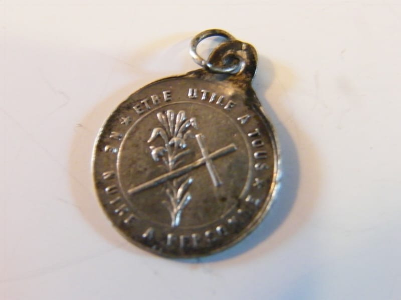 Argent SP Fourier Maitaincourt Argent Massif Médaille Pendentif Silver Silber — vue 2