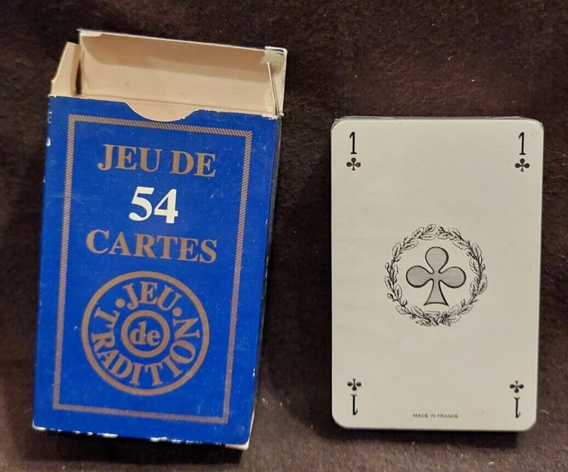 Cartes Jeu Tradition France Carte Bleues sous Blister